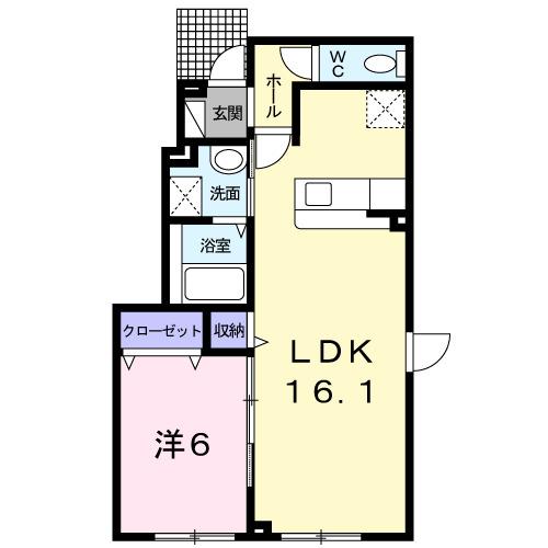 Ｆｒｉｅｄｅ（フリーデ）（101） 間取り図画像