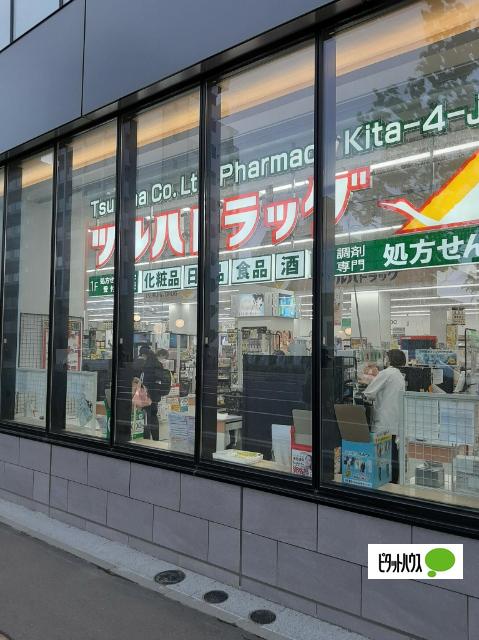ツルハドラッグ北4条店：536m