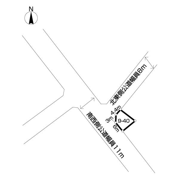 知利別町売土地 区画図