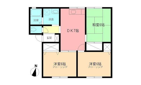 メルベーユ（102） 間取り図画像