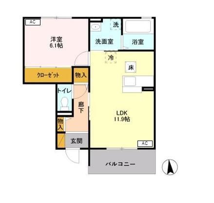 アイハウス　Ａ（101） 間取り図画像