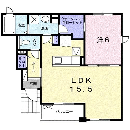 ハーモニーⅠ（102） 間取り図画像