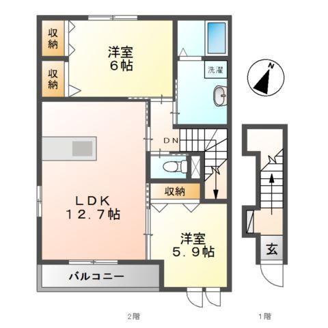 エクセレント　Ⅱ 間取り図画像