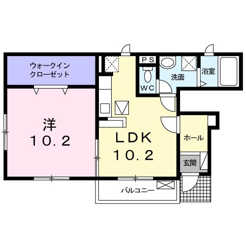 オランジュ・ボヌール（101） 間取り図画像