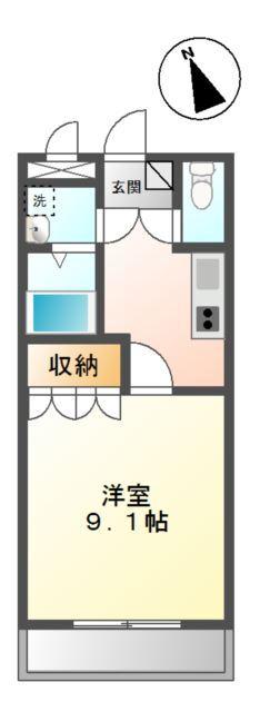 Ｆｌａｔ 間取り図画像