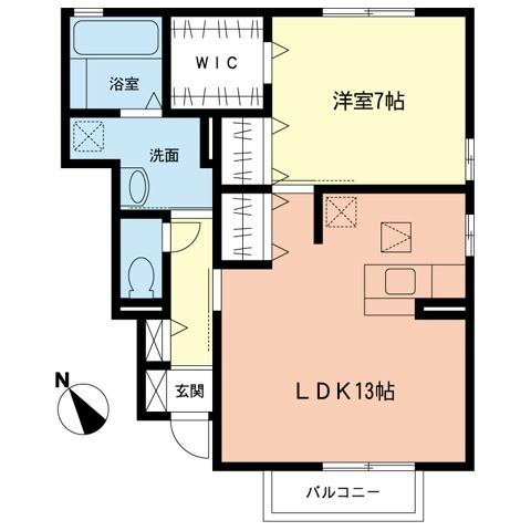 クレストクレール（103） 間取り図画像