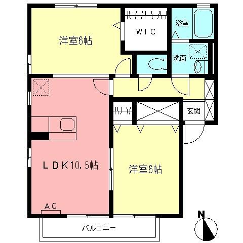 ロイヤルコートＢ（201） 間取り図画像