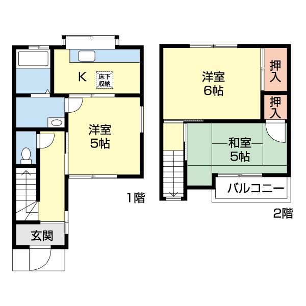 久保谷テラスハウス（101） 間取り図画像