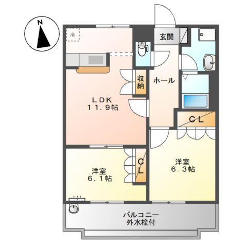 ソレアード・メゾンＡ 間取り図画像