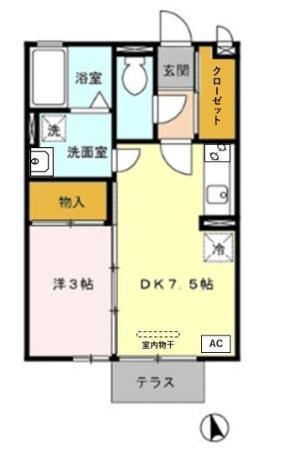 パルエクレール（103） 間取り図画像