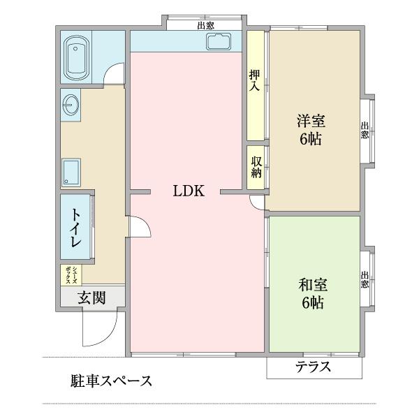 ウエストコート（102） 間取り図画像