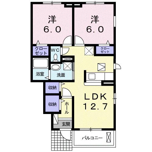 サンビレッジⅢ（102） 間取り図画像