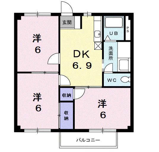 メゾン　ヴァイオレット（202） 間取り図画像