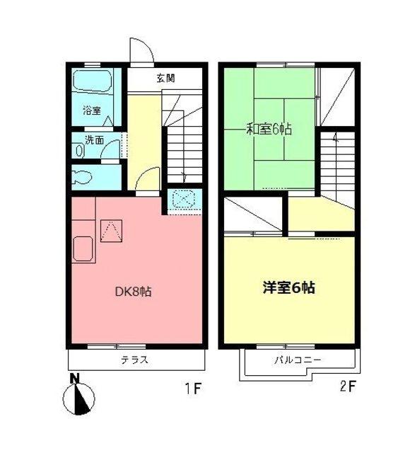秦野市堀山下タウンハウス 間取り図画像