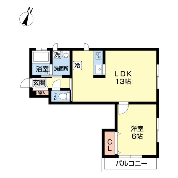 Ｃｒｅｓｃｉｔａ（202） 間取り図画像