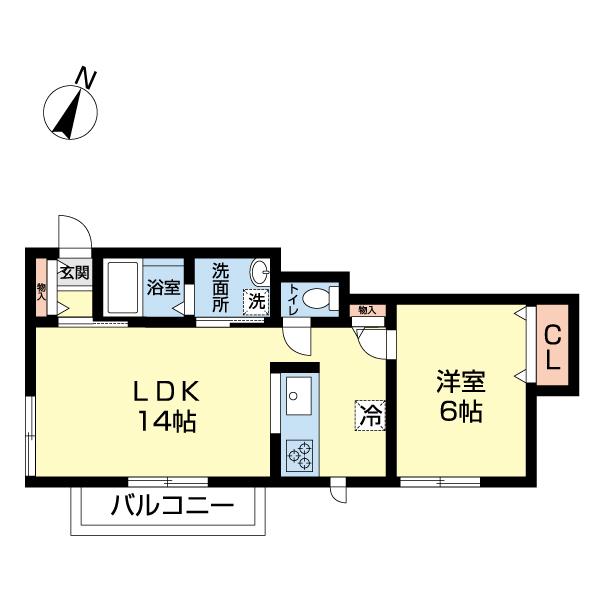 Ｃｒｅｓｃｉｔａ（201） 間取り図画像