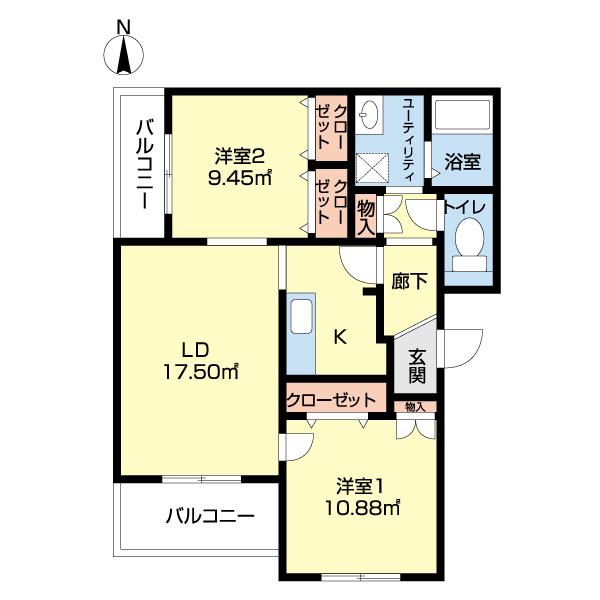 オラシオン（201） 間取り図画像