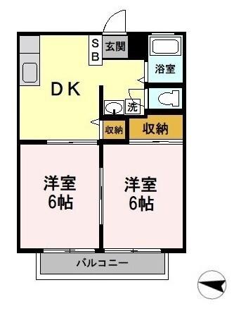 ウォームハート（105） 間取り図画像