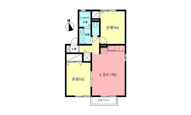 サニーハウスＡ（201） 間取り図画像
