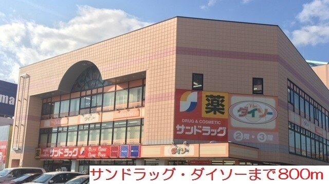 サンドラッグ・ダイソー：800m