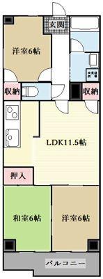 庄京ビル（3-B） 間取り図画像