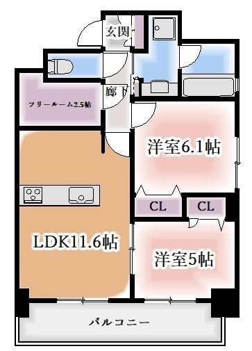 プレサンスロジェ丸の内（402） 間取り図画像