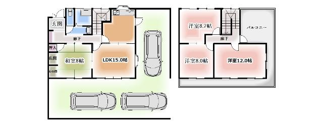  間取り図写真