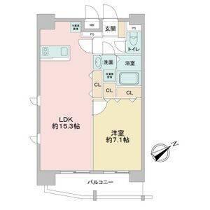 ベルファース川原通（1401） 間取り図画像