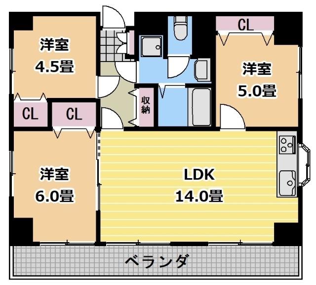 ヒルクレスト（501） 間取り図画像