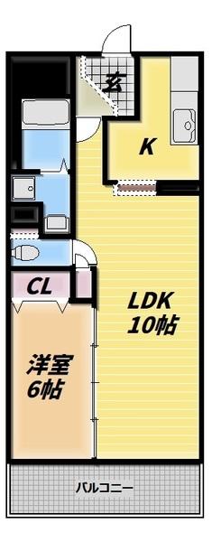 石川橋セブン（512） 間取り図画像