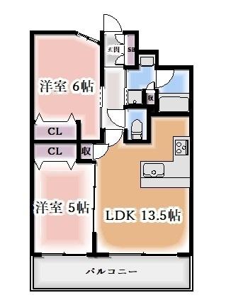 プレサンスロジェ丸の内テラス（1304） 間取り図画像