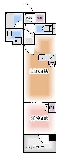 オープンレジデンシア　ザ　ミッド　マーク（1403） 間取り図画像