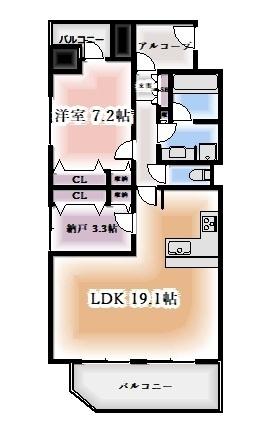 プレサンス錦エボリューション（701） 間取り図画像