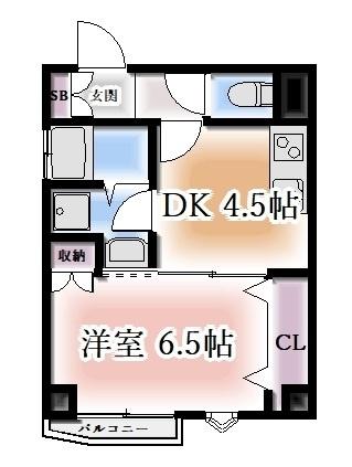 プティトゥ川名（2B） 間取り図画像