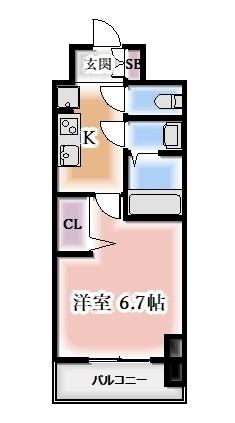プレサンスNAGOYA覚王山（1303） 間取り図画像