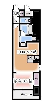プレサンスロジェ千種内山（1102） 間取り図画像