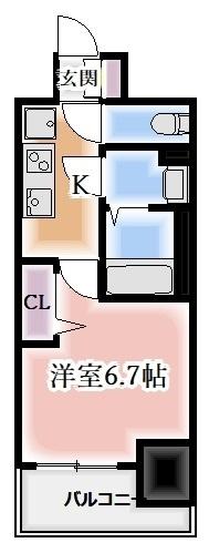 プレサンス伏見アーバンベース（1107） 間取り図画像