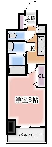 プレサンスジェネ葵（405） 間取り図画像
