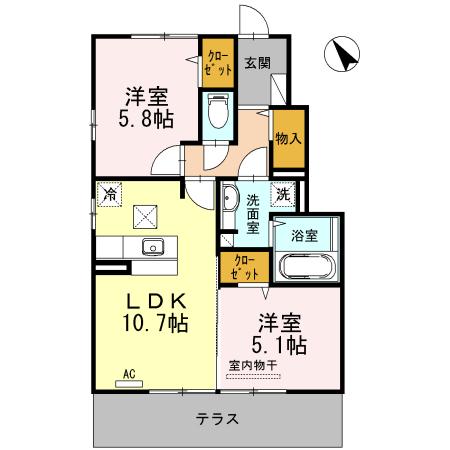 ドリームガーデン（105） 間取り図画像