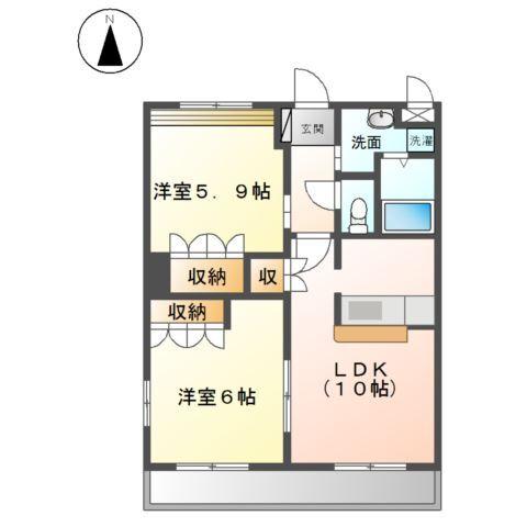 ブルー　スカイ 間取り図画像