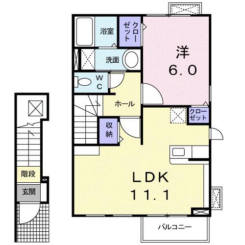 アライブ・Ｋ（204） 間取り図画像