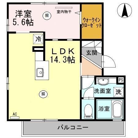 セジュール山野草（202） 間取り図画像