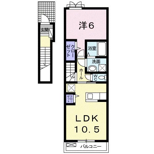 ヌーベル荏隈（202） 間取り図画像