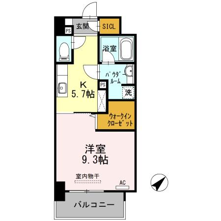 アルカーサル大道（302） 間取り図画像
