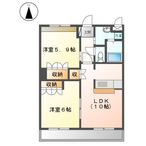 プランドールＭＥＲＡ 間取り図画像
