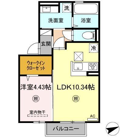 サザンフォレスト　B棟（103） 間取り図画像