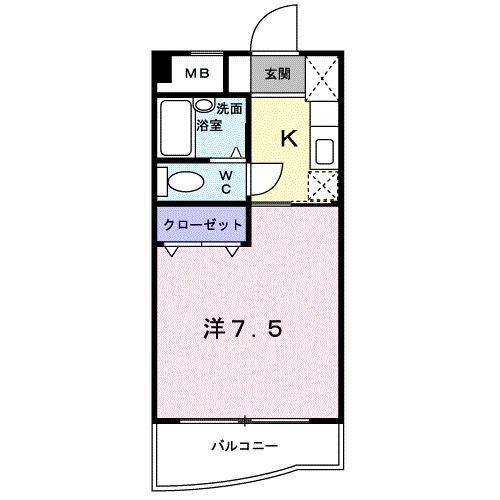 エスポワールさとう（408） 間取り図画像