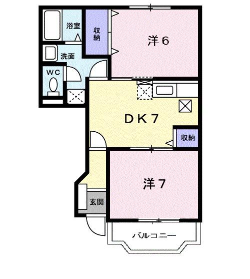 プリマベーラ古国府Ⅰ（102） 間取り図画像