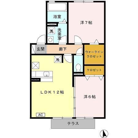 フォレストヴィラ　Ⅰ棟（103） 間取り図画像