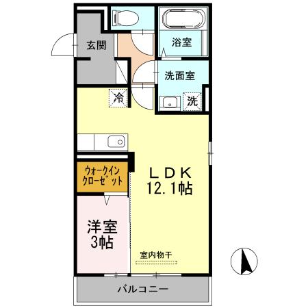 サニープレイス鶴崎（301） 間取り図画像